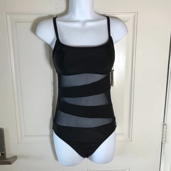 Shade & Shore Other - NWT Shade & Shore Medium Coverage One-Piece Swimsuit Black